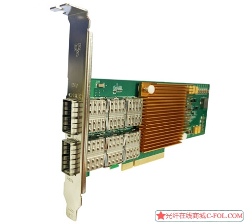 光润通40G QSFP双光口网卡XL710芯片F4002E-V3.0